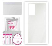 apgo Protective Skin Sticker for the back compatible with Motorola Edge 20 Pro, Wrap Film, Foil, Vinyl - Pattern Matte Transparent