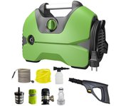 Lavadora a presión eléctrica de 2176PSI, máquina limpiadora de alta presión de 3000W con pulverizador, manguera de 23 pies de espuma EU Plug verde