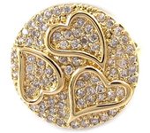 Anillo Chapado en Oro 'Amor Divino' 52 oro