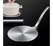 Anillo difusor de calor de acero inoxidable de 28 cm, conductor térmico, para parrilla de pangas, cocina a gas y eléctrica, para olla de cocina.