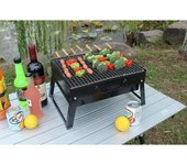 Parrilla de barbacoa de carbón de madera, barbacoa plegable, portátil, para la cocina al aire libre, le camping, la randonnée, les [508]