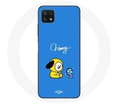 Coque pour Samsung Galaxy A22 5G Bangtan BTS BT21 Chimmy Jimin Fond Bleu