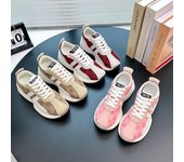 Zapatos para correr transpirables para mujer, zapatos antideslizantes para caminar, zapatillas casuales, zapatillas ligeras con cordones, zapatillas gruesas, zapatos deportivos de tenis de moda para mujer 35 rojo