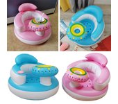 Baño portátil para alimentar y descansar, silla para bebé, juguetes inflables, silla inflable, sofá para niños. color rosa