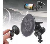 Soporte universal para grabadora de vídeo de coche con ventosa, ABS, para cámara de salpicadero, con ventosa giratoria.