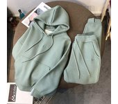 Sudaderas Mujer Chándal con capucha Conjunto de dos piezas Sudaderas con capucha Bolsillos Pantalones Traje Pantalones con cordón Trajes deportivos M negro
