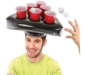 Triángulo Inflable de Beer Pong Lanzamiento Juego Interactivo Juguete Triángulo Inflable Divertido para Fiestas