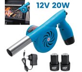 Soplador de aire eléctrico, ventilador para barbacoa al aire libre, parrilla de barbacoa portátil inalámbrica, herramientas de fuelle de fuego, Picnic, Camping con batería de litio 1 x Battery