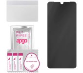 apgo Privacy Matte Hybrid protective glass compatible with Vivo V21, flexible nano glass, great replacement for tempered glass, scratch-resistant, ful