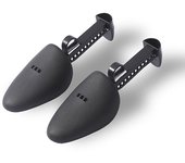 1 par de ensanchadores de formas moldeadoras de árboles de zapatos de plástico ajustables para mujeres y hombres Man negro