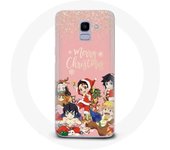 Coque pour Samsung Galaxy A8 2018 Demon slayer merry christmas affiche Anime Manga
