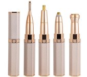 Afeitadora eléctrica para cejas 4 en 1, herramienta de maquillaje, depiladora de cejas indolora, Mini afeitadora, afeitadora, utensilio para eliminar el vello facial, depiladora para mujeres, recargable por USB