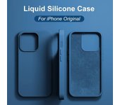 Funda de silicona líquida para iPhone 15 14 13 12 11 Pro Max Mini 7 8 Plus X XR XS Max, accesorios de cubierta suave a prueba de golpes iPhone 7 verde