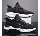 Zapatos informales para hombre, zapatillas de deporte de malla con tejido volador, zapatos de coco transpirables, zapatos de hombre, zapatos de realce, verano para hombre 39 blanco