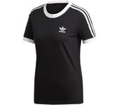 adidas 3-Stripes Tee, Camiseta negra Mujer 28 negro