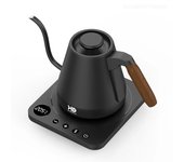 Hervidor eléctrico de cuello de cisne de 1500 W, cafetera manual, termo con control de temperatura, tetera inteligente de 800 ml UK blanco