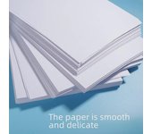 Papel de copia blanco A4 de 80 g, 100 hojas, papel de oficina antiestático 55g A4 Draft Paper 100 Sheets (No Glue)