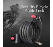 Candado de Cable de bicicleta, candado de Cable de seguridad antirrobo de alta resistencia y versátil para moto eléctrica MTB 1.8