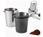 Dosificador de café expreso de 51/54/58 mm, depósito de polvo, máquina de café, distribuidor resistente al desgaste, accesorios para cafeteras. 51mm plata