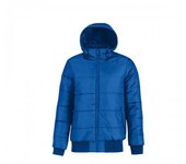 Chaqueta bomber acolchada Superhood de B&C para hombre 3XL azul royal/naranja