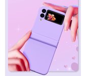 Funda plegable protectora cómoda y antigolpes para Samsung Galaxy Z Flip 3 5g Flip3, funda fina y antideslizante for samsung z flip 3 color rosa