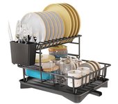 Encimera del fregadero de la cocina, estante para cuencos de drenaje, estante para cesta de drenaje, estante para almacenamiento de platos, estante para palillos para cuencos de drenaje, artículos de tienda 43*10*31cm blanco