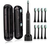 Cepillo de dientes eléctrico Ultra sónico S100 IPX7 Waterpro, cepillo de dientes sónico recargable para niños, Estuche De Viaje USB Szczoteczka negro