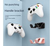 Soporte de pared para auriculares, estante de almacenamiento, soporte para mando de juegos, soporte para PS4/Xbox/Switch color rosa