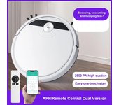 Robot de barrido inteligente, aspiradora ultrafina tres en uno, totalmente automática, silenciosa, para barrer y fregar blanco