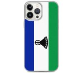 Coque iPhone - Lesoto - Drapeau - Souple - Multicolore - Compatible iPhone 13 Pro Max