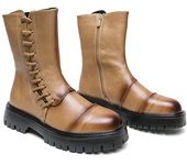 Botas vaqueras occidentales para hombre, botas británicas de caña alta, botas de cuero para motocicleta de buena calidad para hombre, botas casuales romanas yuppie 38 negro