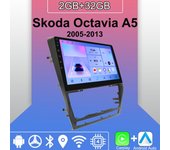 Radio con Android Carplay para Skoda Octavia A5 2005-2013, reproductor multimedia, unidad principal, estéreo, navegación GPS, Bluetooth, WIFI, 2+32 GB 1+16GB
