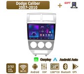 Radio para coche con Android Carplay para Dodge Caliber 2007-2010, reproductor multimedia, unidad principal, estéreo, navegación GPS, BT, WIFI, 2 + 32 GB 2+32GB