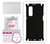 apgo Protective Skin Sticker for the back+sides compatible with Oppo Reno4 Pro, Full Wrap Film, Foil, Vinyl - Pattern Matrix