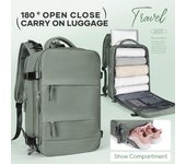 Mochila de mano, mochila de viaje grande para mujeres y hombres, mochila de gimnasio aprobada por aerolínea, impermeable, equipaje de negocios, mochila para ordenador portátil