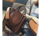 Bolso de mano y bandolera grande de piel auténtica para mujer 2024: bolso de mano y bandolera de gran capacidad