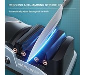 Afilador de cuchillos automático eléctrico profesional con recarga USB, herramienta de afilado de cuchillos de cocina, amoladora de diamante para cocina 23x8.5x7.2cm azul