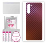 apgo skin sticker film foil vinyl for the BACK compatible with Oppo Find X2 Lite, scratch-resistant, easy to install - Carbon Chameleon CAKA5