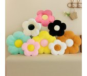 Cojín de pétalos de girasol: Respaldo decorativo y tapete de piso para sala de estar o ventanal. 35cm (Small)