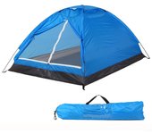 Tienda de campaña ligera para senderismo al aire libre protector solar naranja