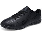 Zapatos de fútbol unisex para hombre, zapatillas de entrenamiento con uñas cortas, botas de fútbol para niños, botas de fútbol juveniles 42 negro