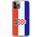 Coque iPhone - Drapeau Croatie - iPhone 11 Pro - Souple - Multicolore - Silicona transparente