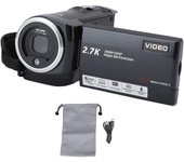 Videocámara profesional de 2,7 K, pantalla de 2,8 pulgadas, HD, 50 MP, zoom digital de 16x, cámara de vlogueo para exteriores