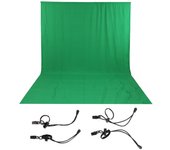 Fondo de fotografía de 3 x 6 m, pantalla verde, croma, para estudio fotográfico y vídeo.