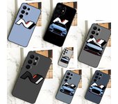 Funda I30N con diseño de coches azules para Samsung Galaxy S24, S23, S22, S21, S20 FE, Ultra Plus, S8, S9, S10, Note 10 y 20 Ultra Galaxy S21
