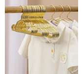 Perchas para bebés, perchas de alambre de metal pequeñas y resistentes para mascotas, perchas de metal dorado para perros y gatos, perchas para camisas con ranuras 1