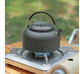 Hervidor para acampar al aire libre, hervidor de té doméstico de 1,4 L, hervidor grande para acampar, hervidor de aluminio portátil para acampar de 0,8 L 1.4L