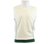 Carta Sport Chaleco de críquet polar unisex para adultos S blanco/verde