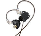 KZ ZS10 Pro Auriculares internos con cable de 3,5 mm 1DD + 4BA Auriculares híbridos de música de alta fidelidad Auriculares deportivos de 2 pines No Mic negro