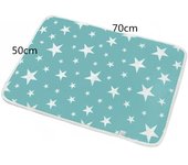 Alfombrilla para cambiar pañales de bebé, 50x70cm, portátil, plegable, lavable, impermeable, colchón, alfombrillas de viaje, cojín, funda de almohadilla reutilizable 50*70cm